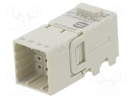HARTING Módulo Macho Han-Modular® Domino Han D® de 16 Pines
