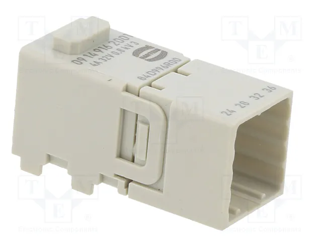 HARTING Módulo Macho Han-Modular® Domino Han D® de 16 Pines HARTING Módulo Macho Han-Modular® Domino Han D® de 16 Pines