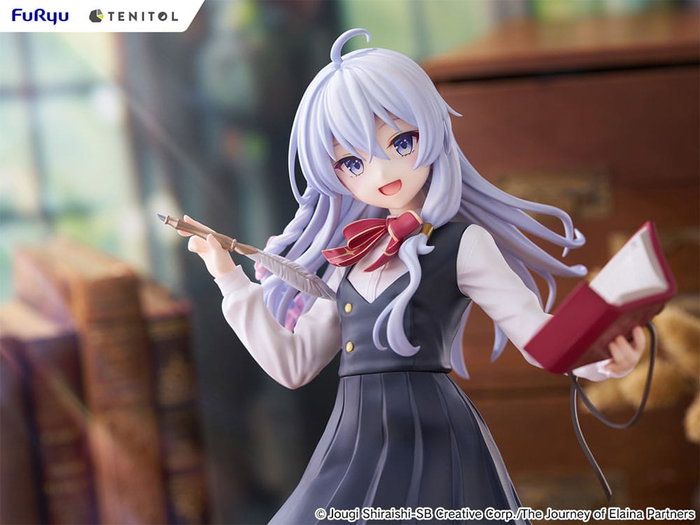 Wandering Witch: The Journey of Elaina Estatua PVC Tenitol Tall Elaina School Uniform Ver. 29 cm