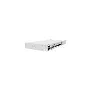 MikroTik CCR2116-12G-4S+ Router Profesional con 13 Puertos Gigabit Ethernet, 4 Módulos SFP+, Procesador 2 GHz, Rack de 1U, Blanco