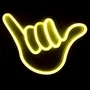 Muitomas Lámpara de Pared de Neón Blanco NEONWHAND - Iluminación Decorativa de Ambiente, 1 Bombilla no Reemplazable Incluida, Color Vivo para Oficina o Hogar, Material PP