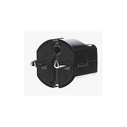Bachmann 910.170 Enchufe de protección Tipo F negro Bachmann 910.170 Enchufe de protección Tipo F negro