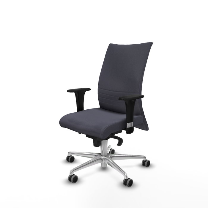 PIQUERAS Y CRESPO Silla Albacete Confidente con Mecanismo Sincro, Gris Oscuro