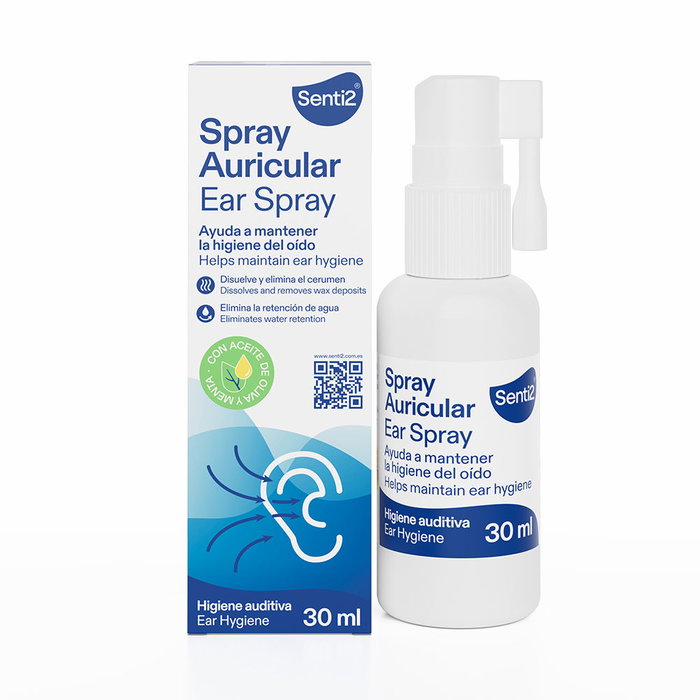 SENTI2 Spray Auricular 30 ml Hidratante y Lubricante para Ojos Cansados SENTI2 Spray Auricular 30 ml Hidratante y Lubricante para Ojos Cansados