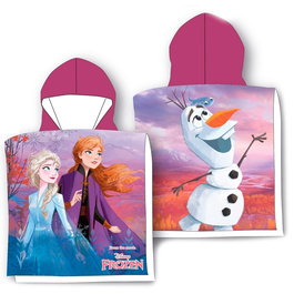 DISNEY Poncho Toalla Frozen Algodón 55x100cm 320gsm