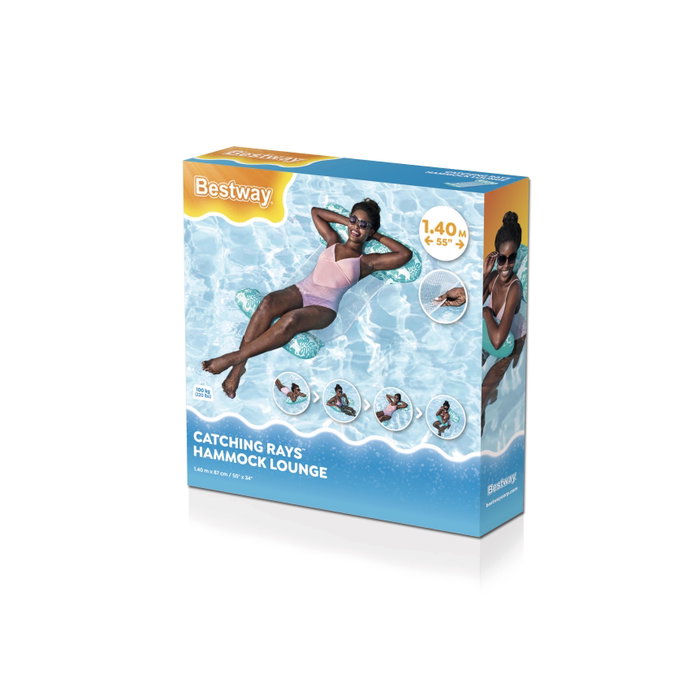 Bestway Colchoneta con Rejilla Convertible 140x87 cm Playa y Piscina 43839