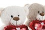 DKD Home Decor Peluche Oso Beige Marron 19 x 23 x 23 cm (4 Unidades)