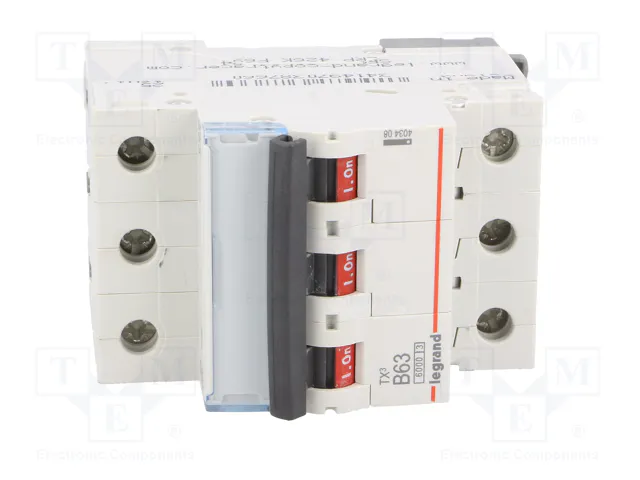 LEGRAND Interruptor magnetotérmico S300 TX 3 polos 63A Caract B
