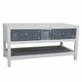 Mesa de Centro Alexandra House Living Blanco Gris 51 x 53 x 104 cm
