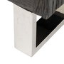 Mueble Tv Negro Madera / Acero Salón 160 X 40 X 59 cm