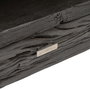 Mueble Tv Negro Madera / Acero Salón 160 X 40 X 59 cm
