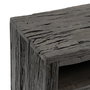 Mueble Tv Negro Madera / Acero Salón 160 X 40 X 59 cm