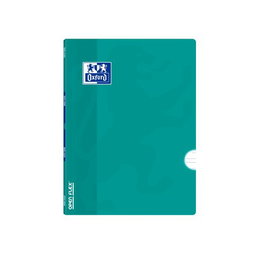 Libreta Grapada Oxford School Openflex A5 48H 90G Pauta 3,5 Aqua (Set de 10)