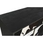 DKD Home Decor Buffet de Mango y Piel Color Vaca