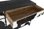 DKD Home Decor Buffet 172 x 90 x 45 cm Mango y Piel Detalle Vaca