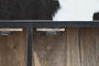 DKD Home Decor Buffet 172 x 90 x 45 cm Mango y Piel Detalle Vaca