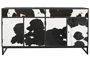 DKD Home Decor Buffet 172 x 90 x 45 cm Mango y Piel Detalle Vaca