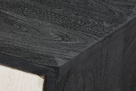DKD Home Decor Buffet 172 x 90 x 45 cm Mango y Piel Detalle Vaca