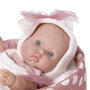 Rosa Toys Gordito Con Capazo 3020 Muñeco Bebé Vinilo Suave con Capazo de Tela, +3 años Rosa