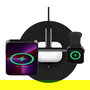 Belkin WIZ017vfBK Cargador Inalámbrico MagSafe 3 en 1 para iPhone 12/13 - Negro - Con Adaptador AC y Carga Rápida hasta 15W