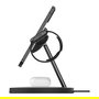 Belkin WIZ017vfBK Cargador Inalámbrico MagSafe 3 en 1 para iPhone 12/13 - Negro - Con Adaptador AC y Carga Rápida hasta 15W