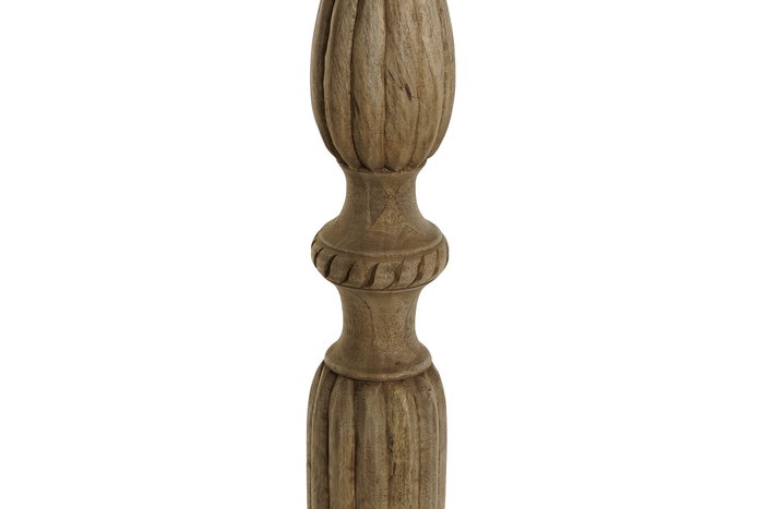 DKD Home Decor Lampara Pie Natural 1c24, Acabado Tallado, 60 x 180 x 60 cm