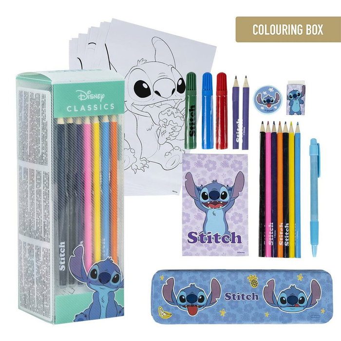 Cerdá Set Papelería Coloreable Stitch Disney Azul Cerdá Set Papelería Coloreable Stitch Disney Azul