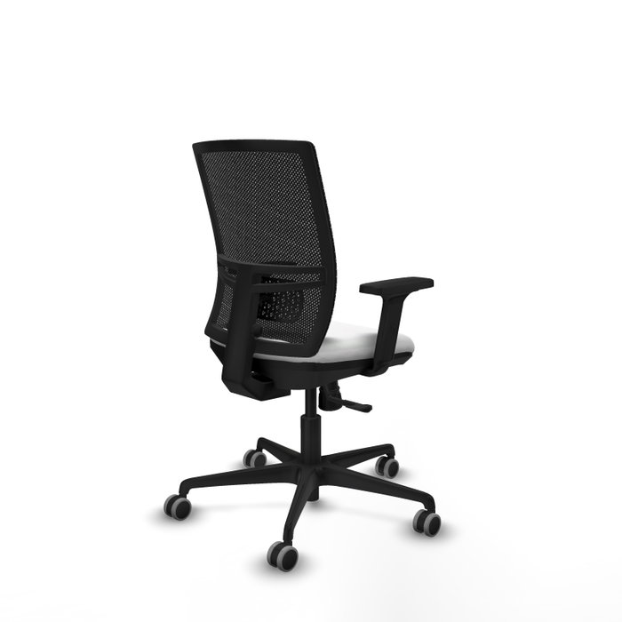PIQUERAS Y CRESPO Silla de oficina Yunquera con mecanismo Sincro, Blanco y Negro PIQUERAS Y CRESPO Silla de oficina Yunquera con mecanismo Sincro, Blanco y Negro