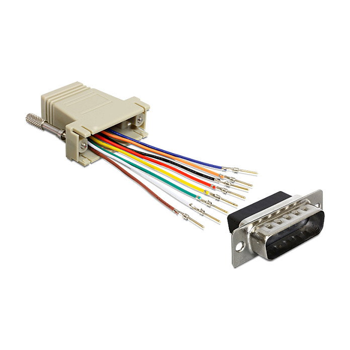 DeLOCK 65432 Adaptador D-Sub 15 Pin a RJ45 DeLOCK 65432 Adaptador D-Sub 15 Pin a RJ45