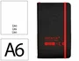 Antartik Cuaderno Antartik Notes tapa dura A6 hojas lisas negro y rojo