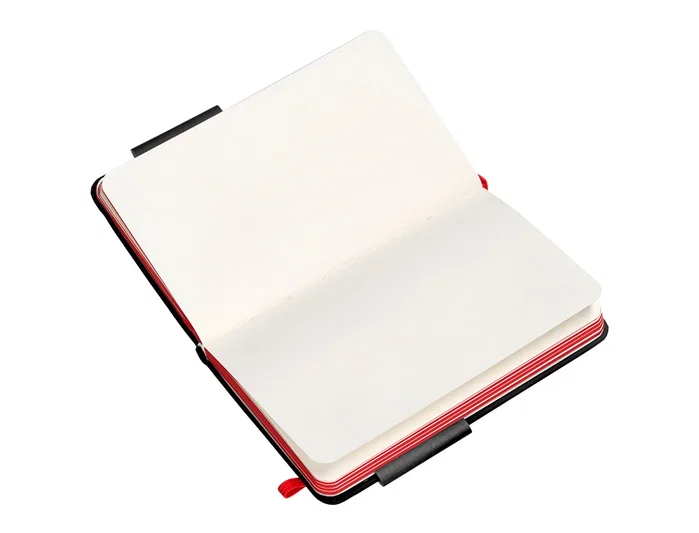 Antartik Cuaderno Antartik Notes tapa dura A6 hojas lisas negro y rojo