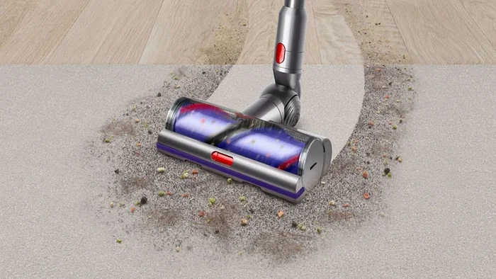 Dyson V15s Detect Submarine, Aspiradora Escoba 2 en 1 Níquel y Amarillo