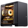 Jonsbo U4 Mini Caja Micro Tower Ordenador Negro Cristal Templado USB 3.0 USB-C 222x385x440 mm