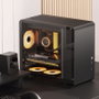 Jonsbo U4 Mini Caja Micro Tower Ordenador Negro Cristal Templado USB 3.0 USB-C 222x385x440 mm