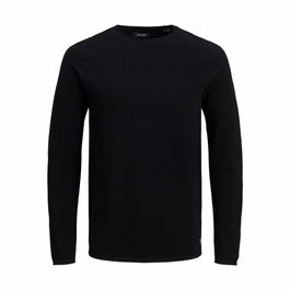 Camiseta de Manga Larga Hombre Jack & Jones ehill Knit Negro