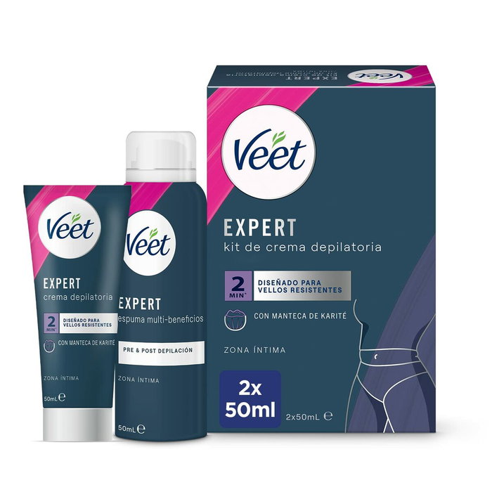 Veet Expert Bikini Kit Crema Depilatoria 2 x 50 ml Veet Expert Bikini Kit Crema Depilatoria 2 x 50 ml