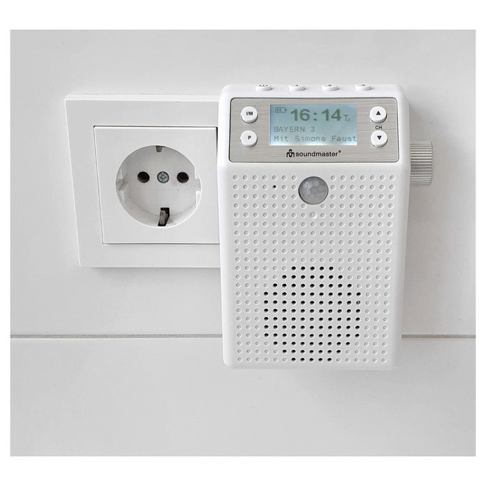 soundmaster DAB60WE Radio Portátil DAB+, FM y Bluetooth Blanco