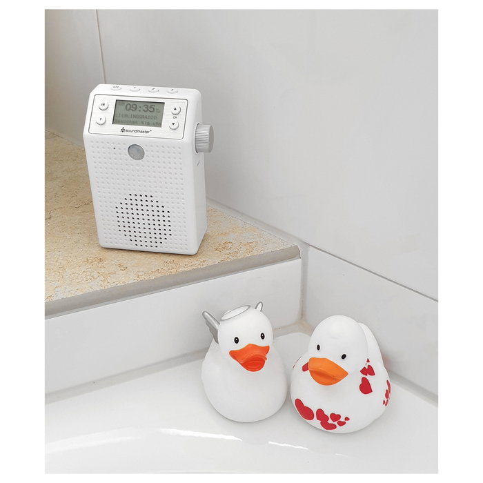 soundmaster DAB60WE Radio Portátil DAB+, FM y Bluetooth Blanco