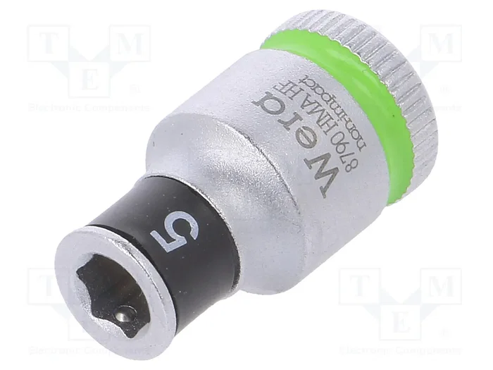 WERA Zyklop Vaso Hexagonal 5mm 1/4 de pulgada WERA Zyklop Vaso Hexagonal 5mm 1/4 de pulgada