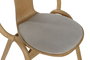 DKD Home Decor Silla Scandi Natural Beige 42 x 83 x 47 cm (2 Unidades) Madera y Poliester