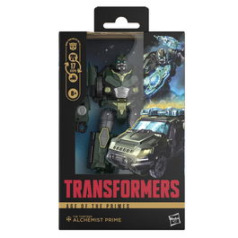 Hasbro Transformers Age of the Primes Alchemist Prime Figura de Acción Deluxe Class 14 cm, Se convierte en coche blindado