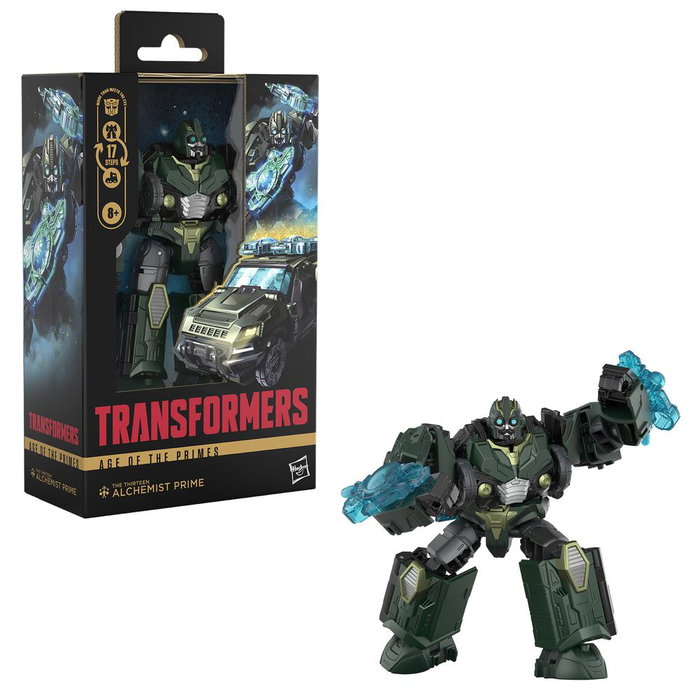 Hasbro Transformers Age of the Primes Deluxe Class figura de acción de 14 cm de The Thirteen Alchemist Prime