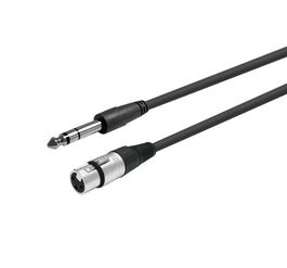 Vivolink Cable XLR Hembra a Jack Estéreo 6.35mm, 1m - Audio de Alto Rendimiento para Escenarios