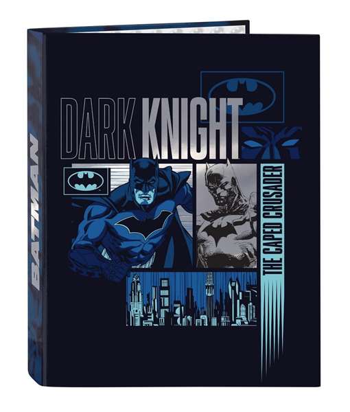 Carpeta de anillas Batman Legendary Azul marino A4 26.5 x 33 x 4 cm Carpeta de anillas Batman Legendary Azul marino A4 26.5 x 33 x 4 cm