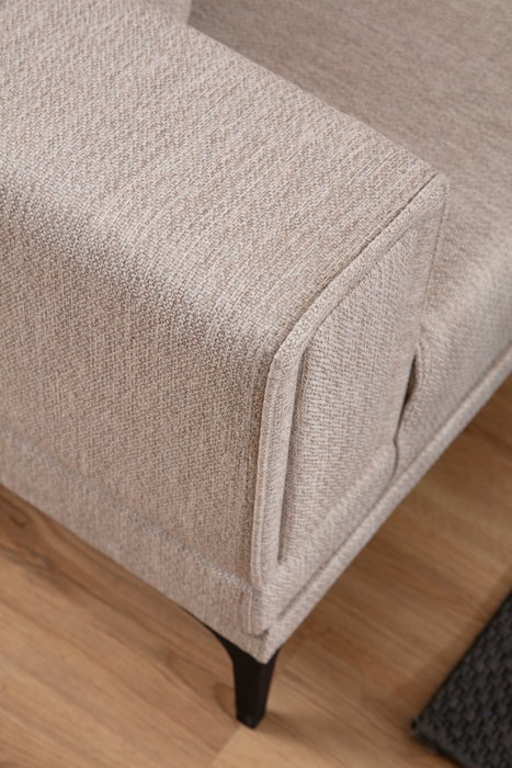 Atelier Del Sofa Sofá de 1 Plaza, Marrón Claro - Comodidad y Elegancia para su Salón, 90x85x77 cm