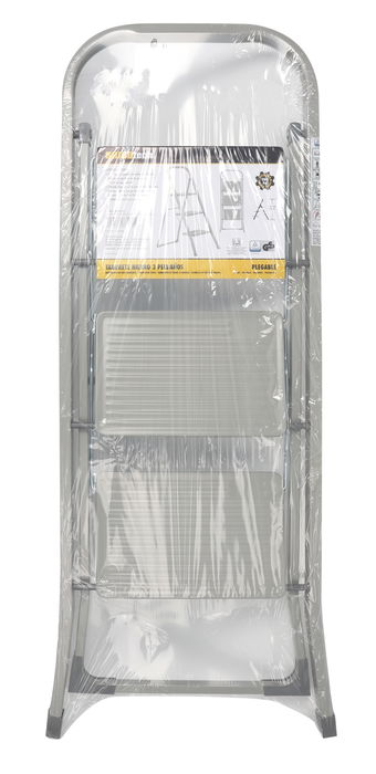 Bricotech Taburete Hierro Plegable 3 Peldaños (2 Unidades)