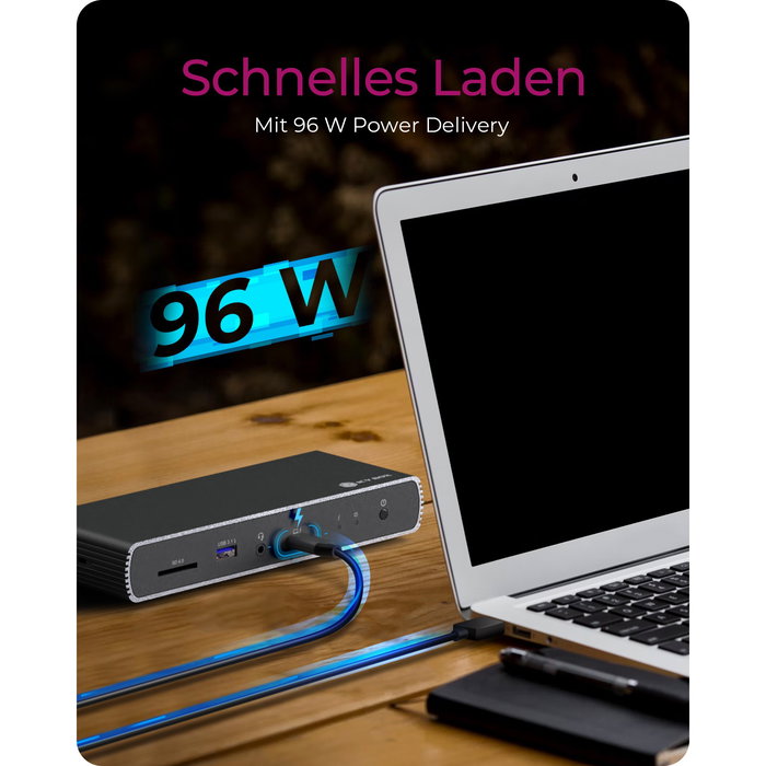 ICY BOX IB-DK8801-TB4 Docking Station Thunderbolt 4 - 4x USB-A, 3x USB-C, HDMI, Ethernet 2.5G, 96W PD, Lector SD, Para 8K, Aluminio Negro ICY BOX IB-DK8801-TB4 Docking Station Thunderbolt 4 - 4x USB-A, 3x USB-C, HDMI, Ethernet 2.5G, 96W PD, Lector SD, Para 8K, Aluminio Negro