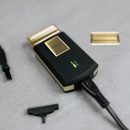 Wahl 07057-016 Travel Shaver Gold Edition - Máquina de viaje color negro y dorado