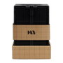 Day Juego 2 Cajas Plegables 25x16,5 cm Negro 3,3L Capacidad 10kg