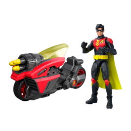 Mattel Figura de Robin con Vehículo Batlink DC Universe